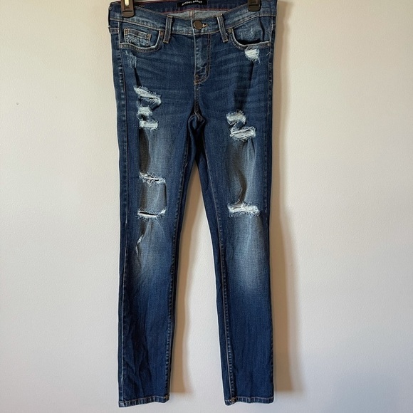 Angry Rabbit jeans distressed made in U.S.A. 28/7 rocker concert casual - Picture 12 of 14